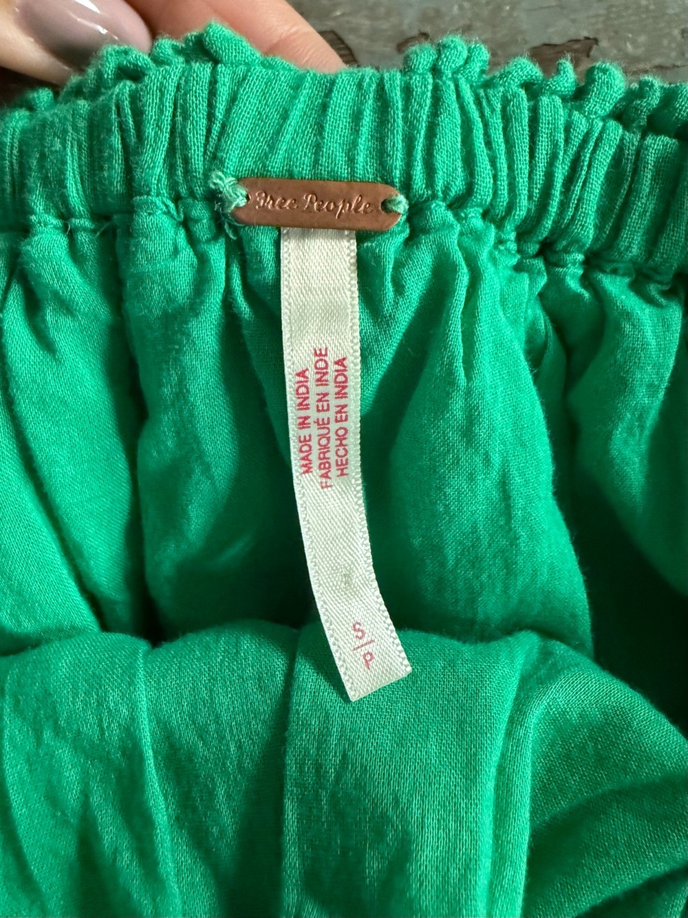 Free People Green Taking Sides Mini Dress with Pockets - Picture 4 of 11